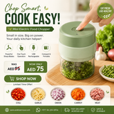 Wireless Chopper UAE | Mini USB Rechargeable Electric Food Chopper