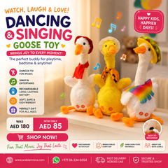 Dancing & Singing Plush Goose Toy (Rechargeable) – Interactive Musical Goose Toy 32cm