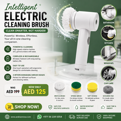 Intelligent Electric Cleaning Brush UAE | USB Rechargeable Waterproof Scrubber for Kitchen & Home