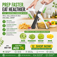 Manual Vegetable Cutter UAE | 4-in-1 Adjustable Mandoline Slicer