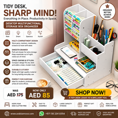 Desktop Multifunctional Storage Box Organizer UAE | Desk Organizer with Drawer