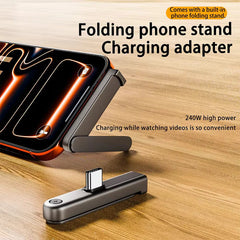 Folding Phone Stand Charging Adapter 240W UAE | USB-C Fast Charging & Data Transfer Adapter