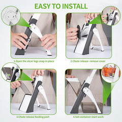 Manual Vegetable Cutter UAE | 4-in-1 Adjustable Mandoline Slicer