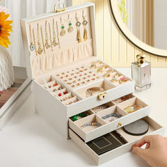 Luxury Multi-Layer Jewelry Storage Box UAE | Premium Jewelry Organizer with Drawers