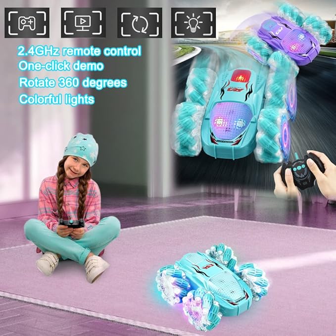 Stunt Storm Remote Control Car — 360° Stunt Racing RC Toy for Kids