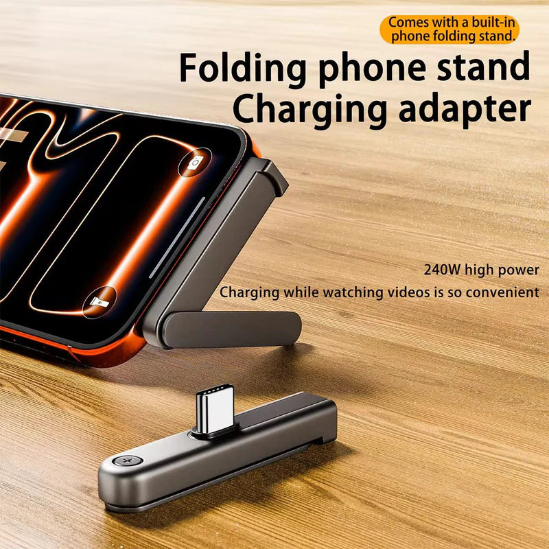 Folding Phone Stand Charging Adapter 240W UAE | USB-C Fast Charging & Data Transfer Adapter