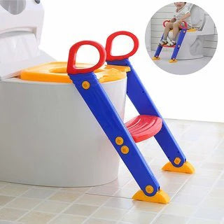 Children's Toilet Training Ladder Seat UAE | Foldable Potty Training Seat with Steps