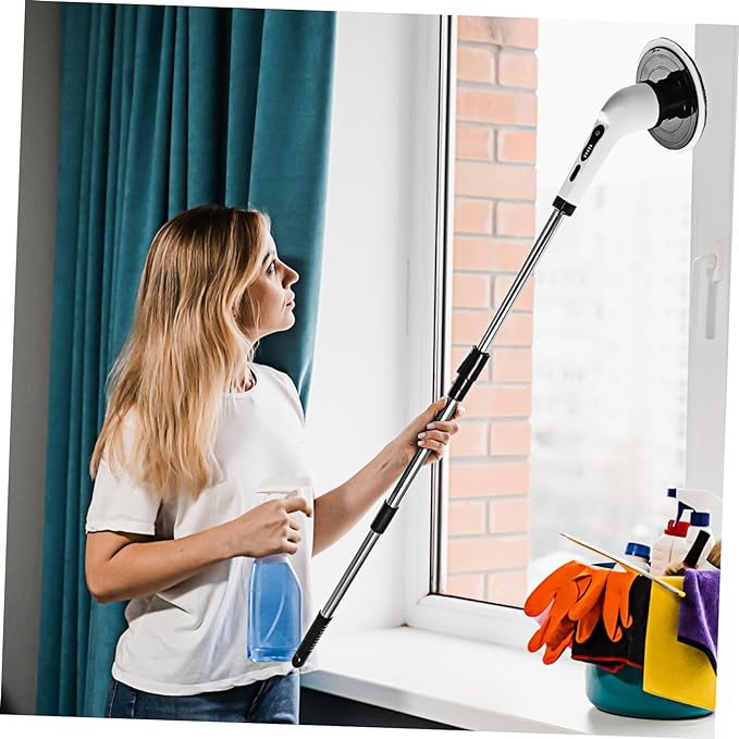 Electric Extendable Power Scrubber UAE | Multi-Head Bathroom & Kitchen Cleaning Brush