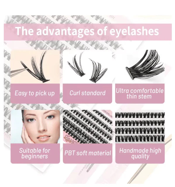 DIY Eyelash Cluster Kit UAE | Reusable Lash Extension Kit for Natural &amp; Dramatic Looks