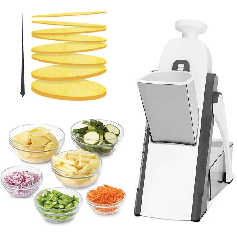 Manual Vegetable Cutter UAE | 4-in-1 Adjustable Mandoline Slicer